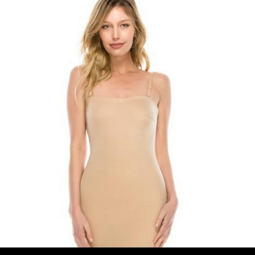Ladies seamless shaping slip dress